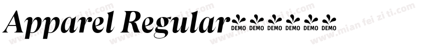 Apparel Regular字体转换